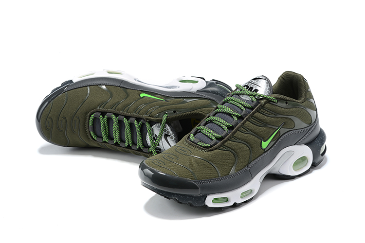 New Nike Air Max Plus Army Green Black Green Shoes - Click Image to Close
